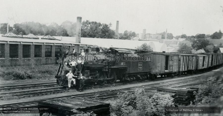 Postcard: Last Steam Engine to Amesbury, Massachusetts